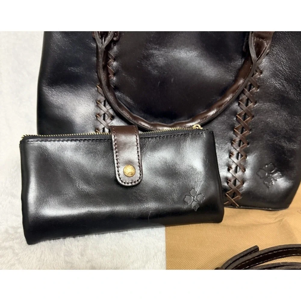 Patricia Nash Dorothy Leather Purse Wallet Shoulder Bag Top Handle